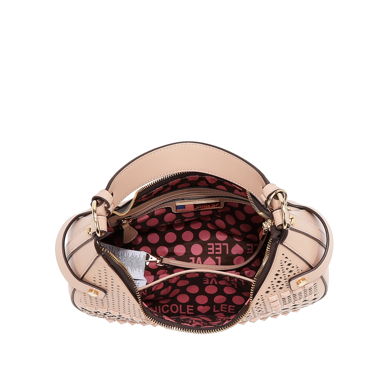 GEOMETRIC CUTOUT SHOULDER BAG