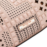 GEOMETRIC CUOUT SHOULDER BAG