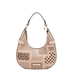 GEOMETRIC CUOUT SHOULDER BAG