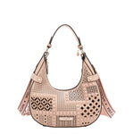 GEOMETRIC CUOUT SHOULDER BAG