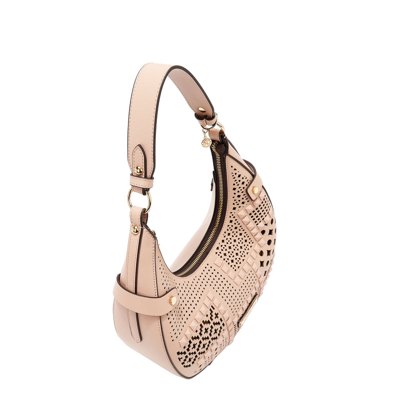 GEOMETRIC CUOUT SHOULDER BAG