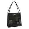 GEOMETRIC CUTOUT 2 PIECE TOTE BAG
