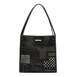 GEOMETRIC CUTOUT 2 PIECE TOTE BAG