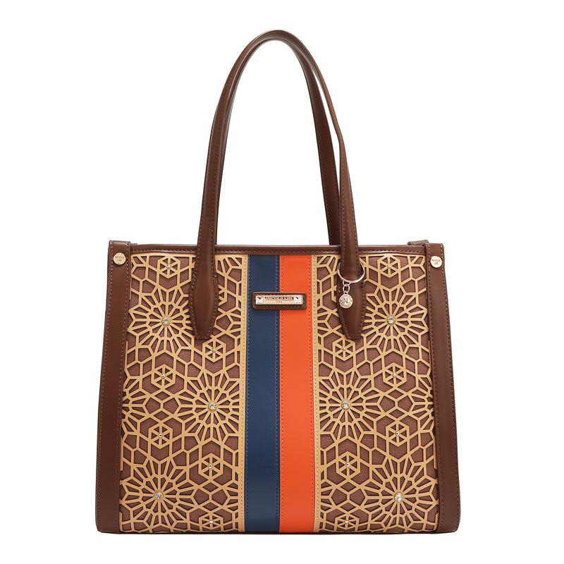 GEOMETRIC LASER CUT TOTE BAG