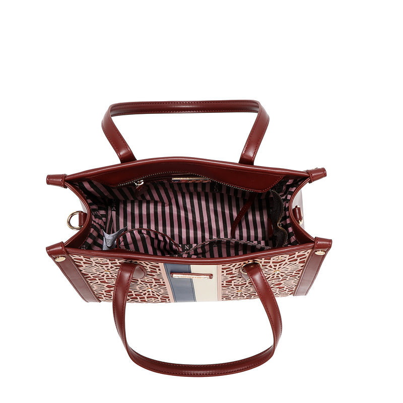 GEOMETRIC LASER CUT TOTE BAG