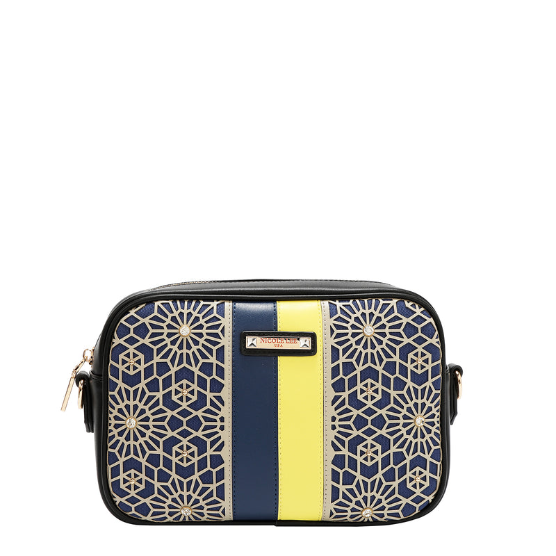 GEOMETRIC LASER CUT CROSSBODY BAG