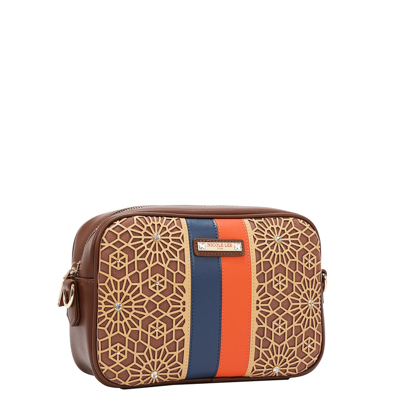 GEOMETRIC LASER CUT CROSSBODY BAG