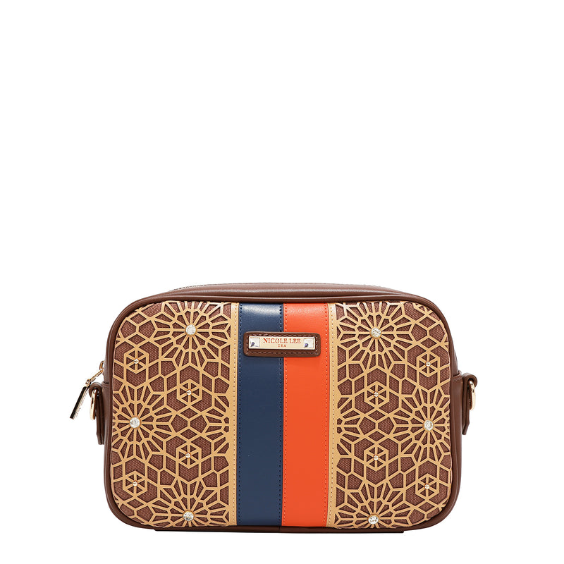 GEOMETRIC LASER CUT CROSSBODY BAG