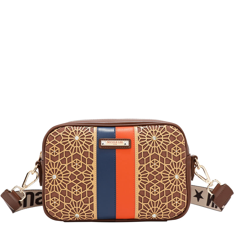 GEOMETRIC LASER CUT CROSSBODY BAG