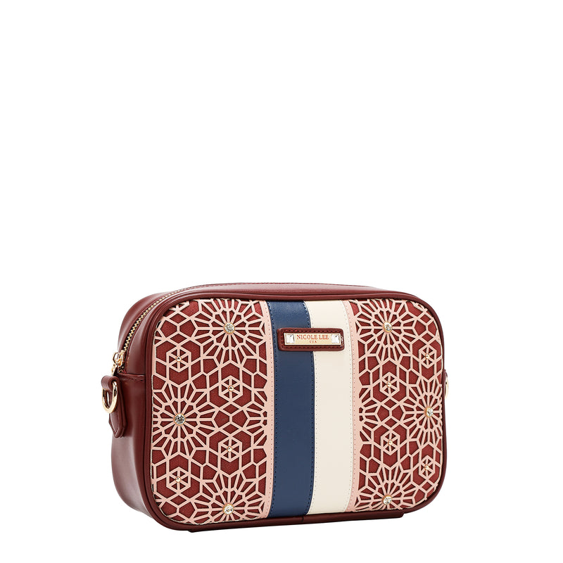 GEOMETRIC LASER CUT CROSSBODY BAG