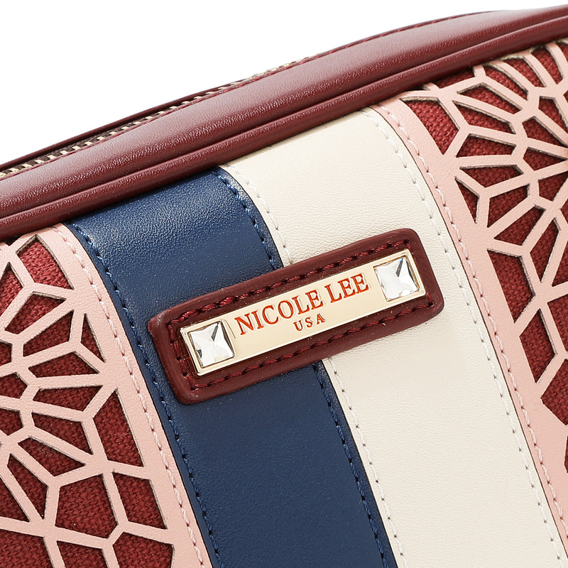 GEOMETRIC LASER CUT CROSSBODY BAG