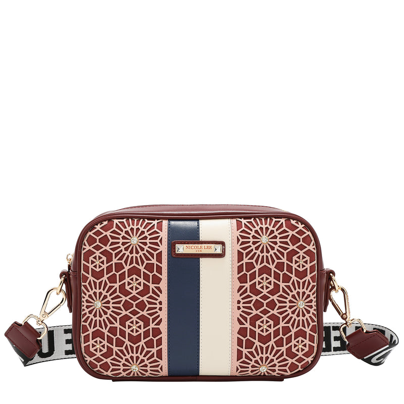 GEOMETRIC LASER CUT CROSSBODY BAG