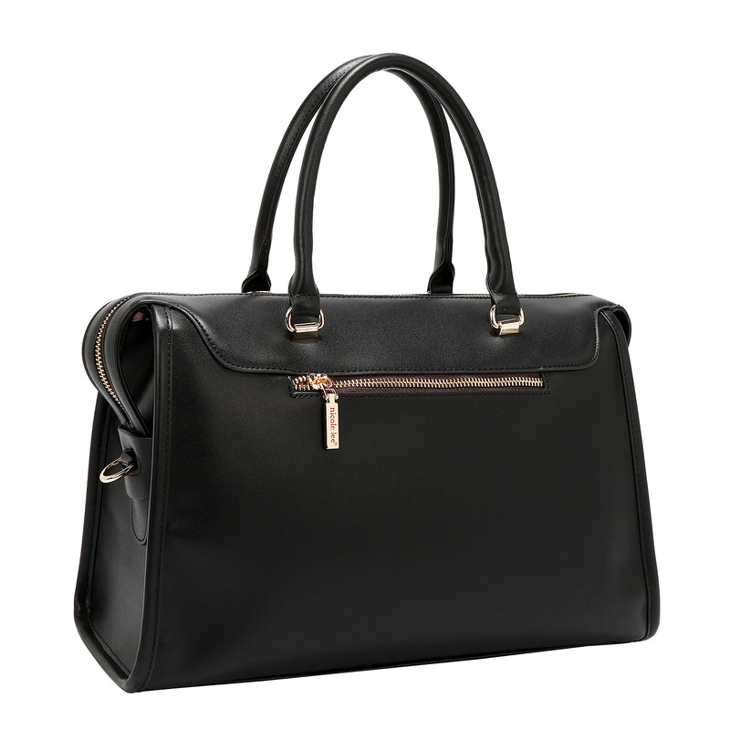 GEOMETRIC LASER CUT BOSTON BAG