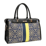 GEOMETRIC LASER CUT BOSTON BAG