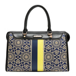 GEOMETRIC LASER CUT BOSTON BAG