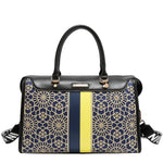 GEOMETRIC LASER CUT BOSTON BAG