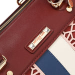GEOMETRIC LASER CUT BOSTON BAG