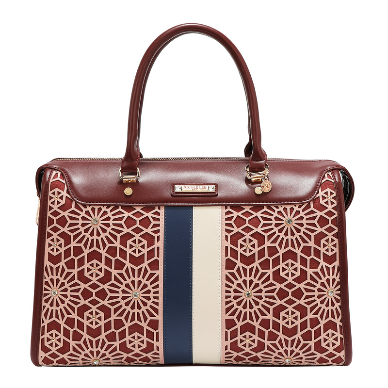 GEOMETRIC LASER CUT BOSTON BAG