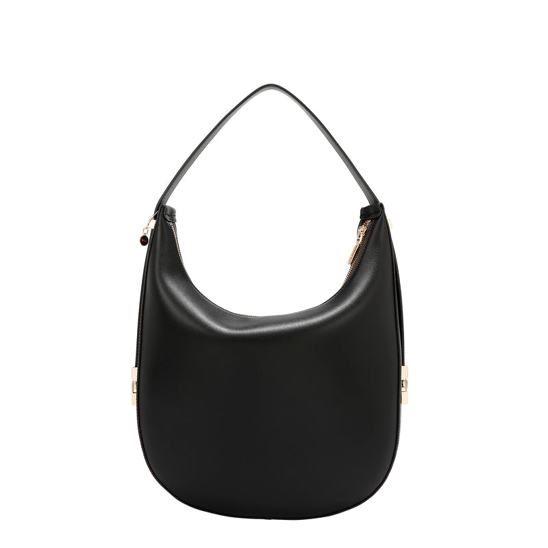 GEOMETRIC LASER CUT HOBO BAG