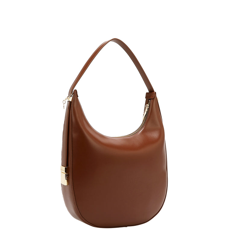 GEOMETRIC LASER CUT HOBO BAG