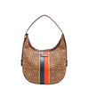 GEOMETRIC LASER CUT HOBO BAG