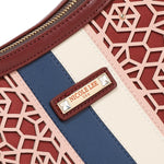GEOMETRIC LASER CUT HOBO BAG
