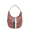 GEOMETRIC LASER CUT HOBO BAG