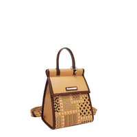 GEOMETRIC CUTOUT CONVERTIBLE BACKPACK / TOP HANDLE BAG