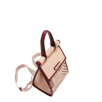 GEOMETRIC CUTOUT CONVERTIBLE BACKPACK / TOP HANDLE BAG