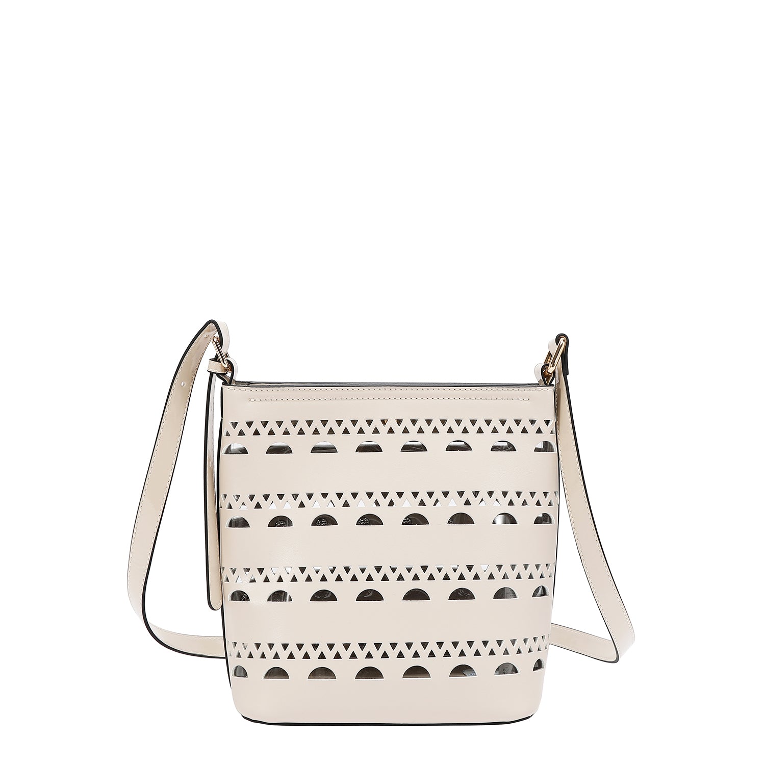 SILVER POP STUD CROSSBODY