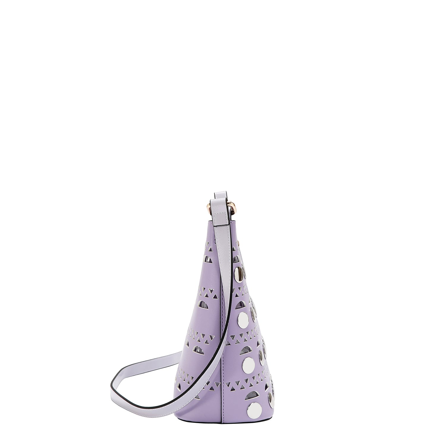 SILVER POP STUD CROSSBODY