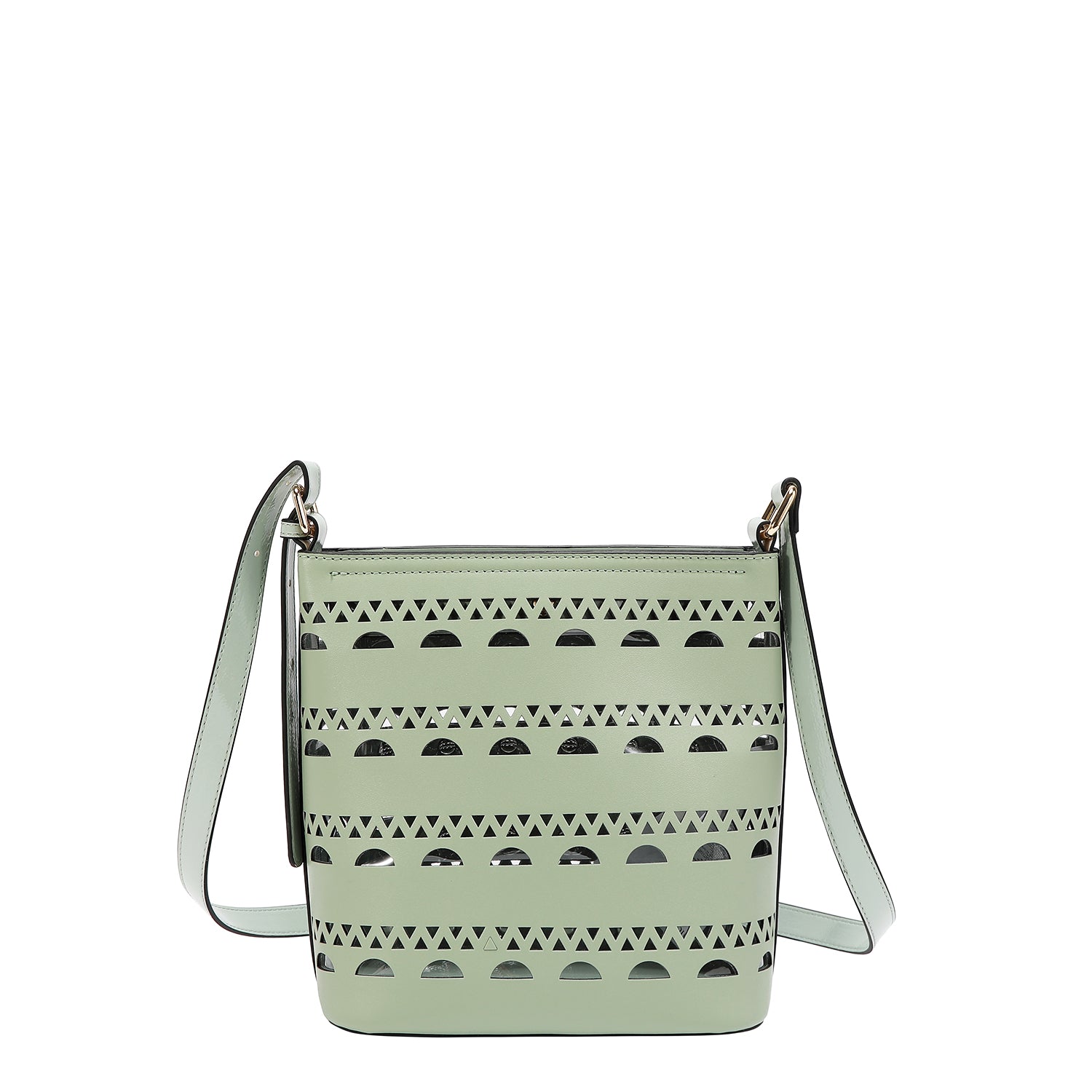 SILVER POP STUD CROSSBODY