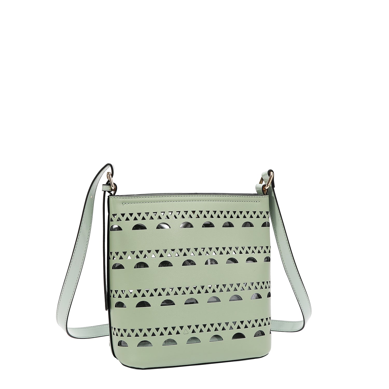 SILVER POP STUD CROSSBODY
