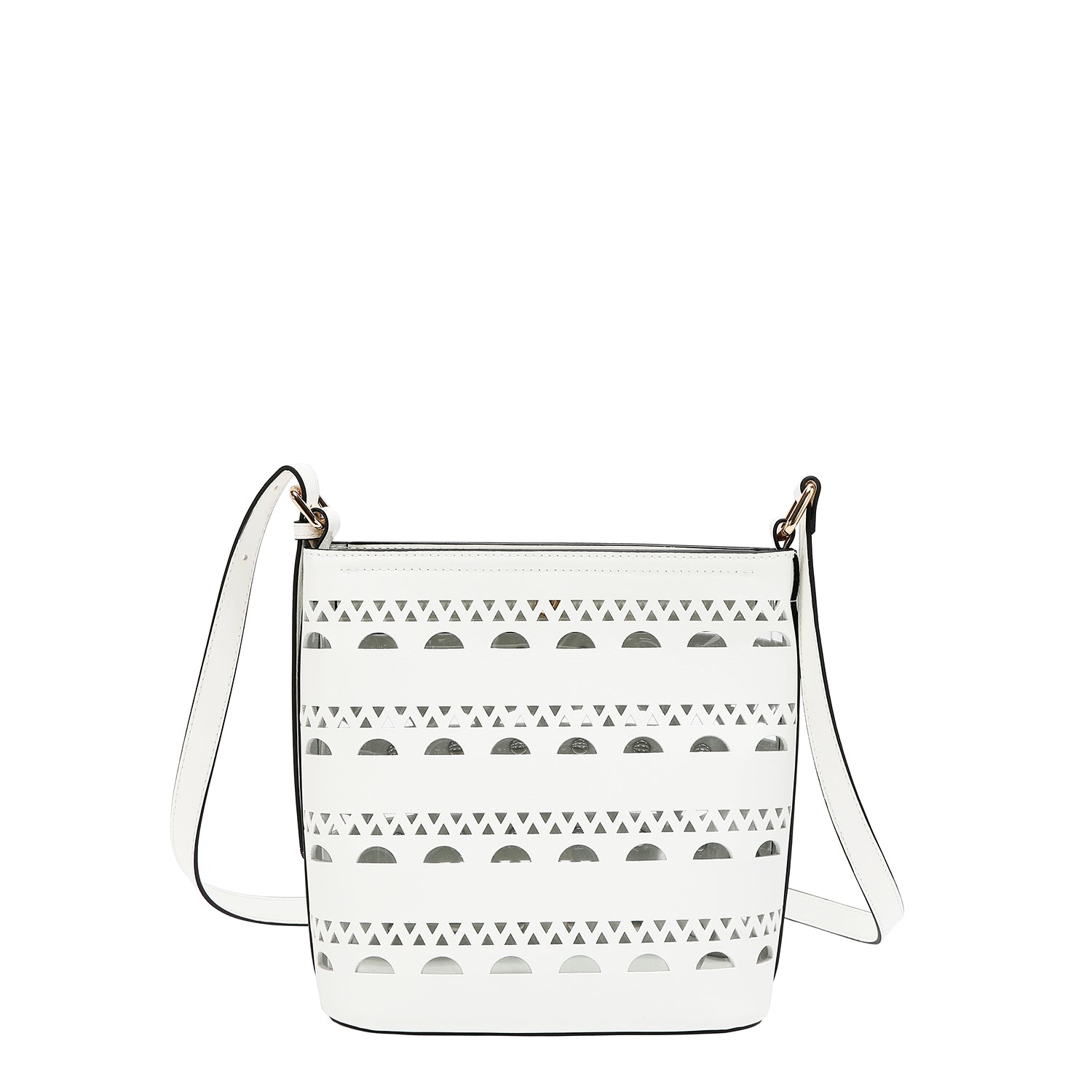 SILVER POP STUD CROSSBODY