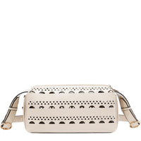 SILVER POP STUD SHOULDER BAG