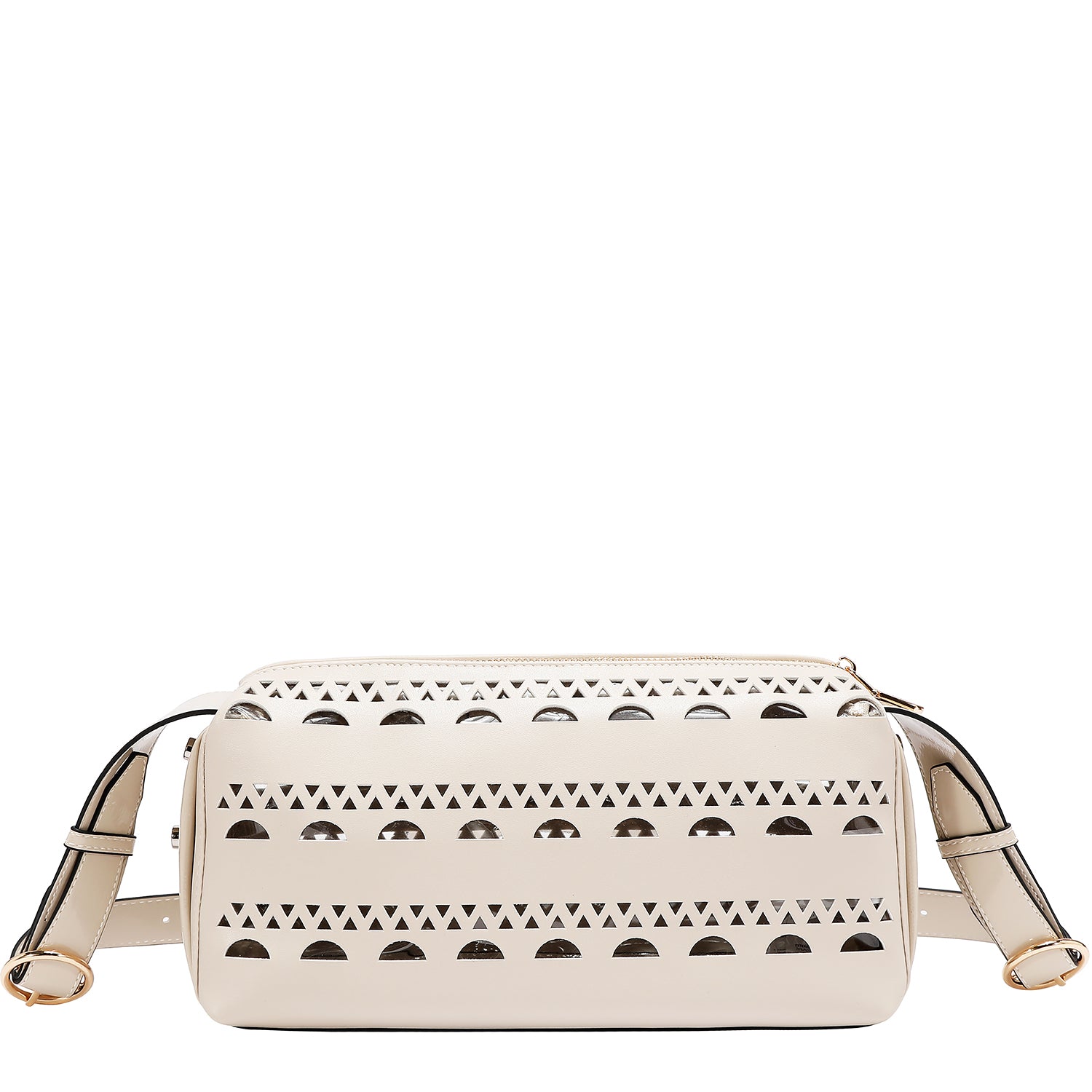 SILVER POP STUD SHOULDER BAG