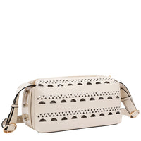 SILVER POP STUD SHOULDER BAG