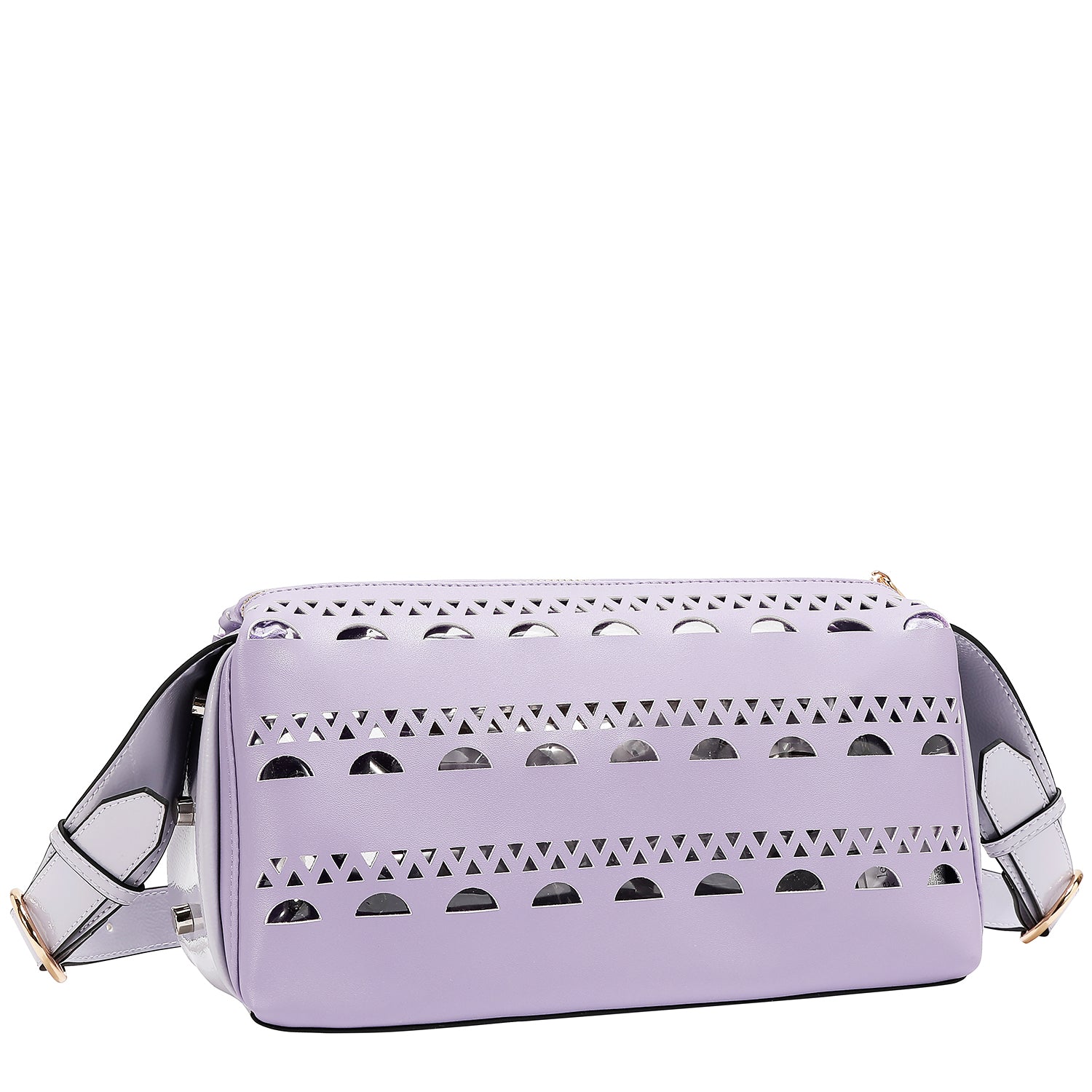 SILVER POP STUD SHOULDER BAG
