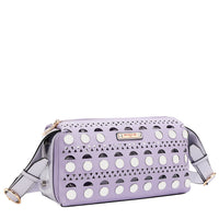 SILVER POP STUD SHOULDER BAG