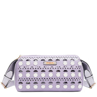 SILVER POP STUD SHOULDER BAG