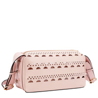 SILVER POP STUD SHOULDER BAG