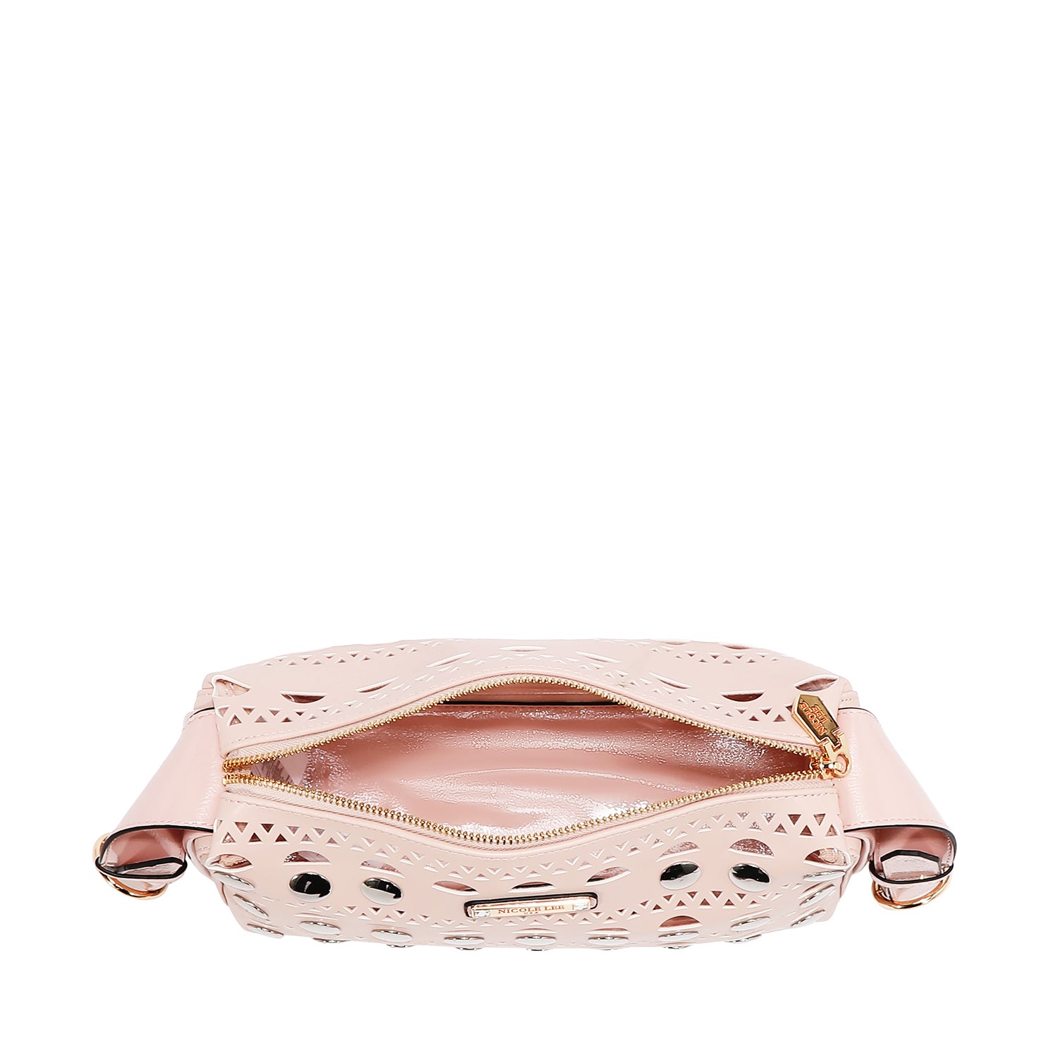 SILVER POP STUD SHOULDER BAG