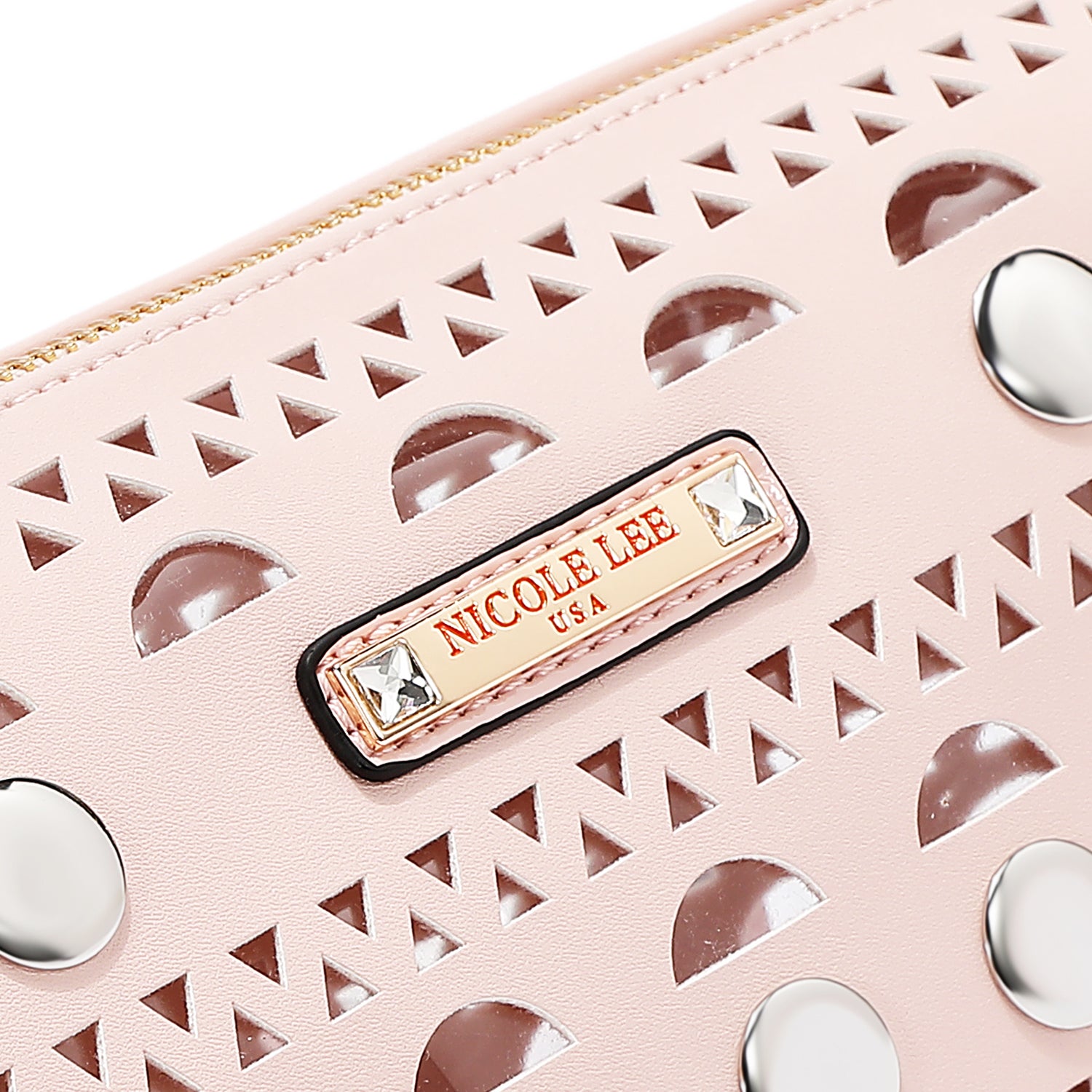 SILVER POP STUD SHOULDER BAG