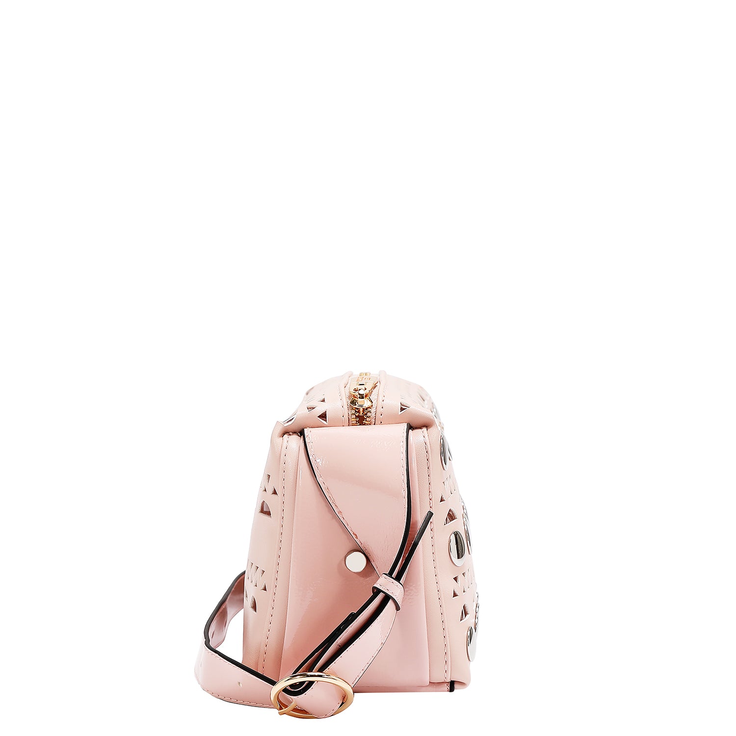SILVER POP STUD SHOULDER BAG