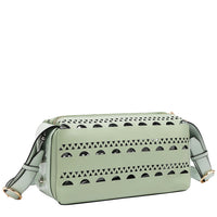 SILVER POP STUD SHOULDER BAG