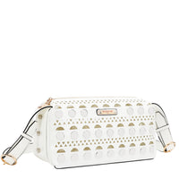 SILVER POP STUD SHOULDER BAG