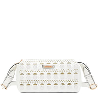 SILVER POP STUD SHOULDER BAG