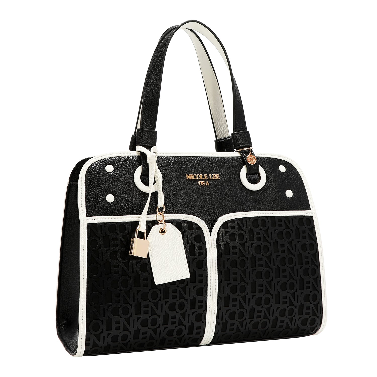 NICOLE MONOGRAM TOTE BAG