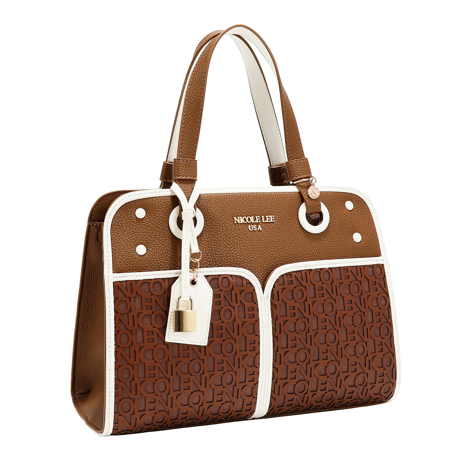 NICOLE MONOGRAM TOTE BAG