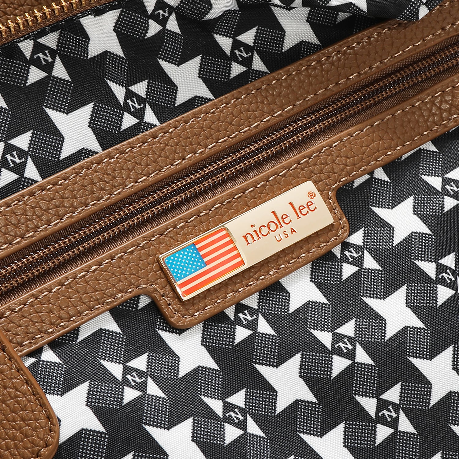 NICOLE MONOGRAM TOTE BAG
